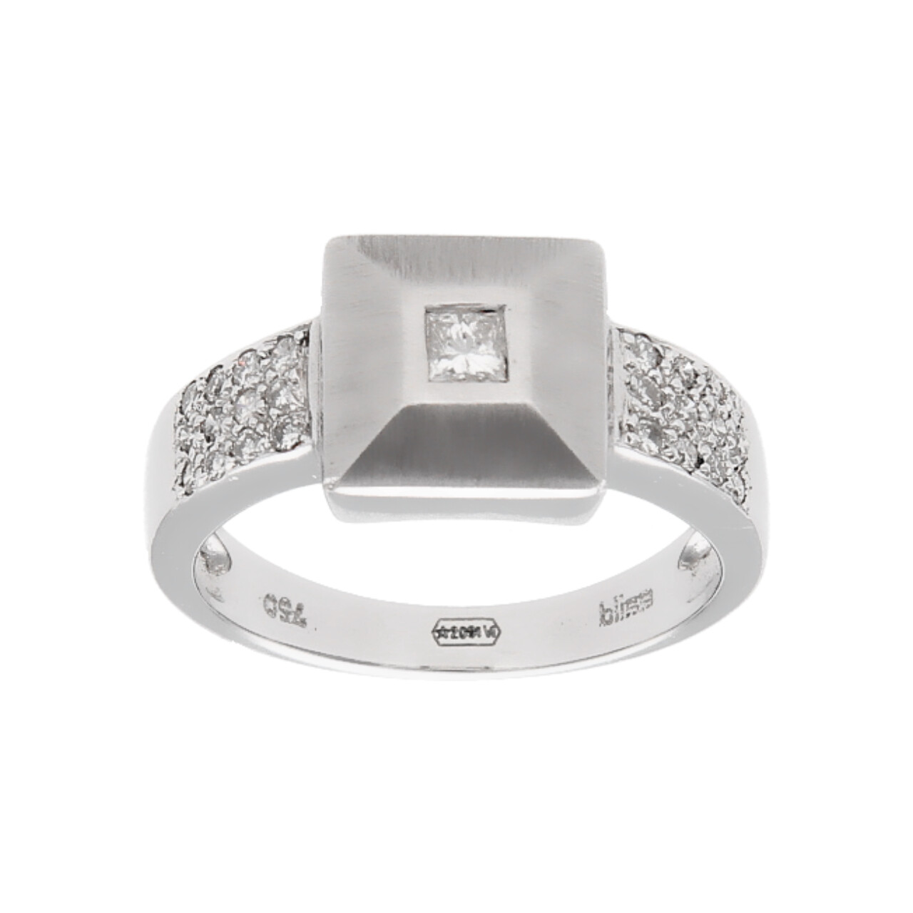 Weißgold Ring mit Diamanten