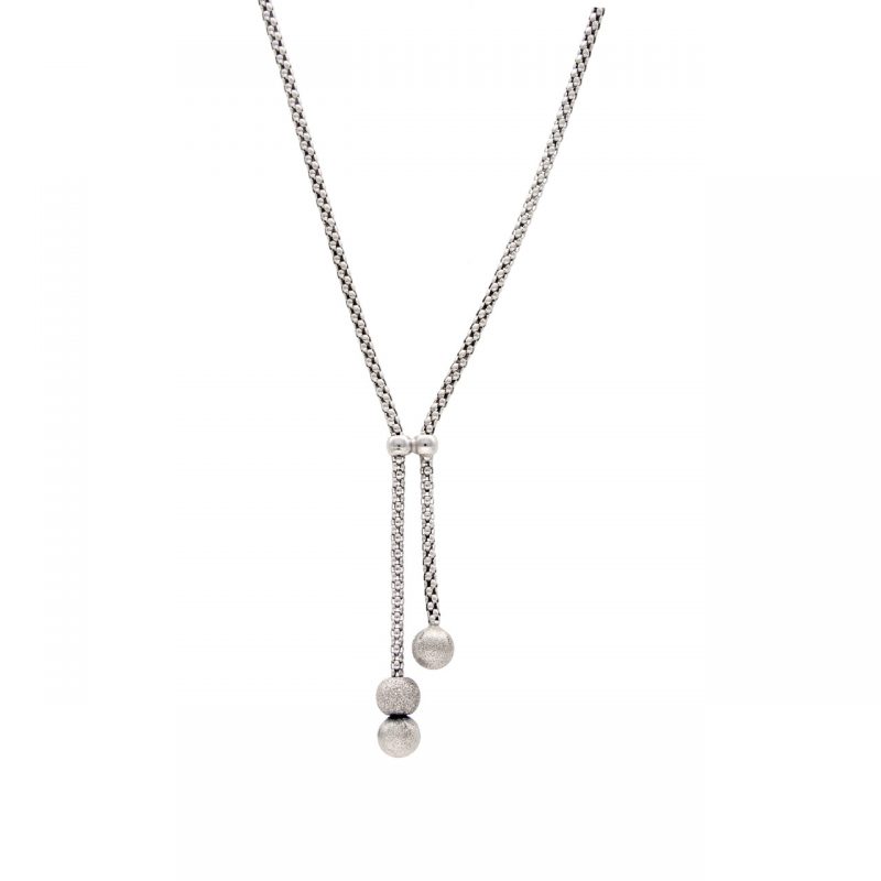 Necklace with pendant white gold