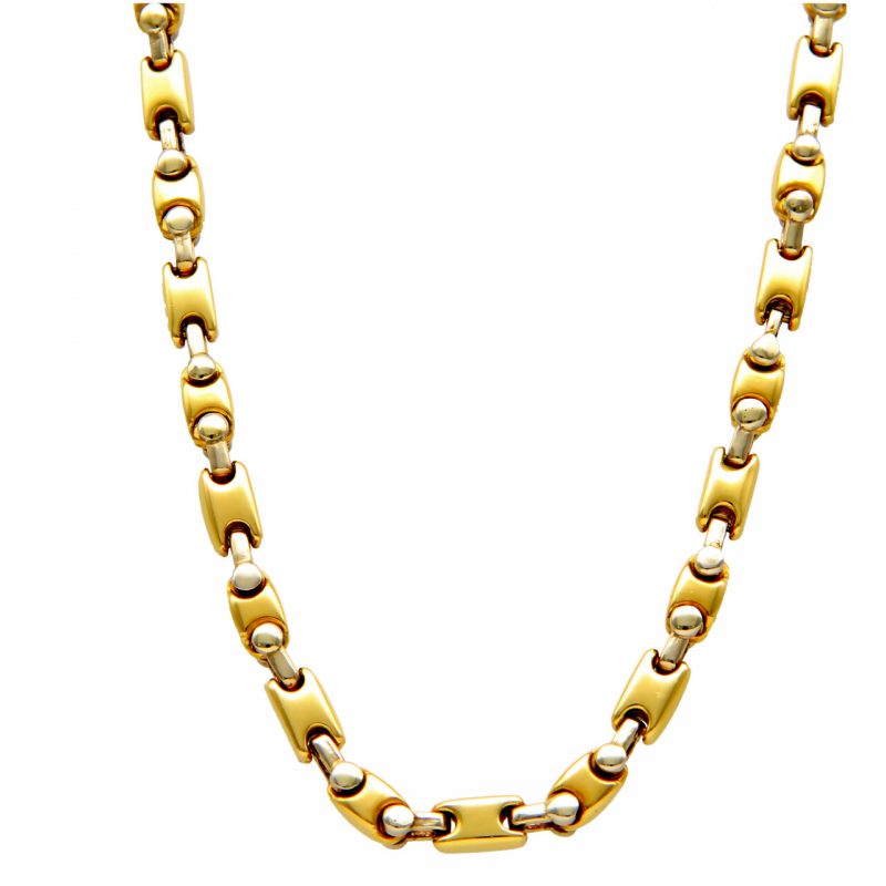 Necklace Fulkro white and yellow gold
