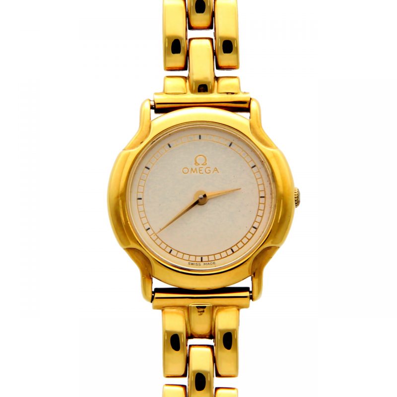 Omega donna oro giallo 22 mm - Diamanti e Carati