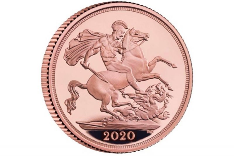 1/2 Classic gold pound Fleur de Coin