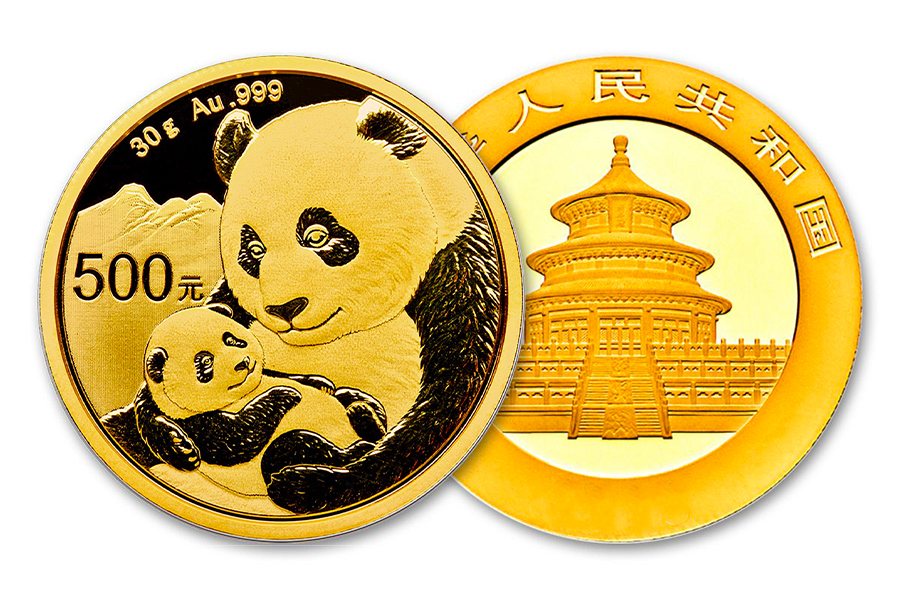 Year 2021 – ¥ 500 panda china 30gr