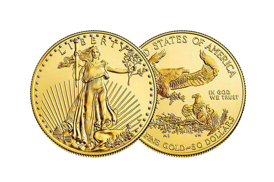 $ 20  American eagle U.S.A. 1 Unze