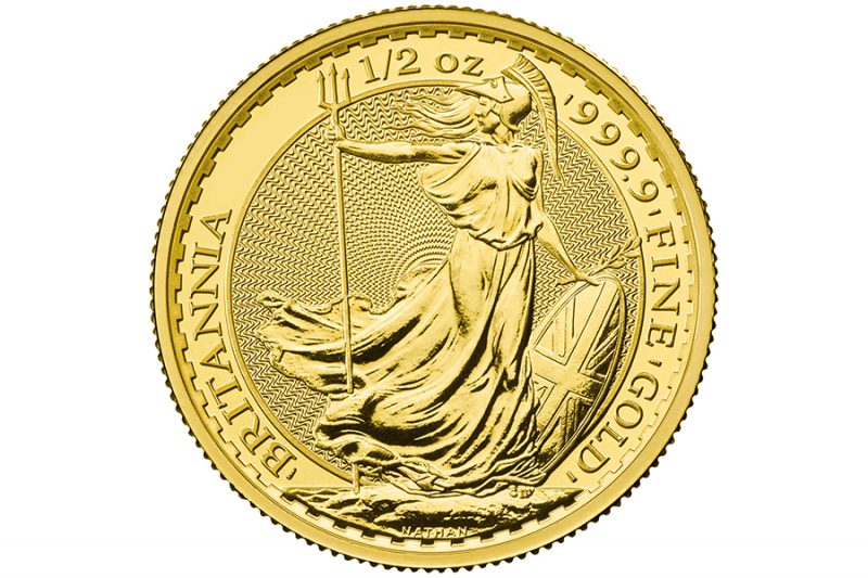 Año 2021 – £ 50 1/2 onza oro BRITANIA