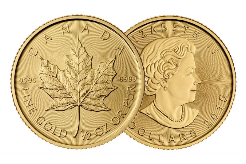 Mixed year Coin – $ 20 Canada maple leaf 1/2 ounce