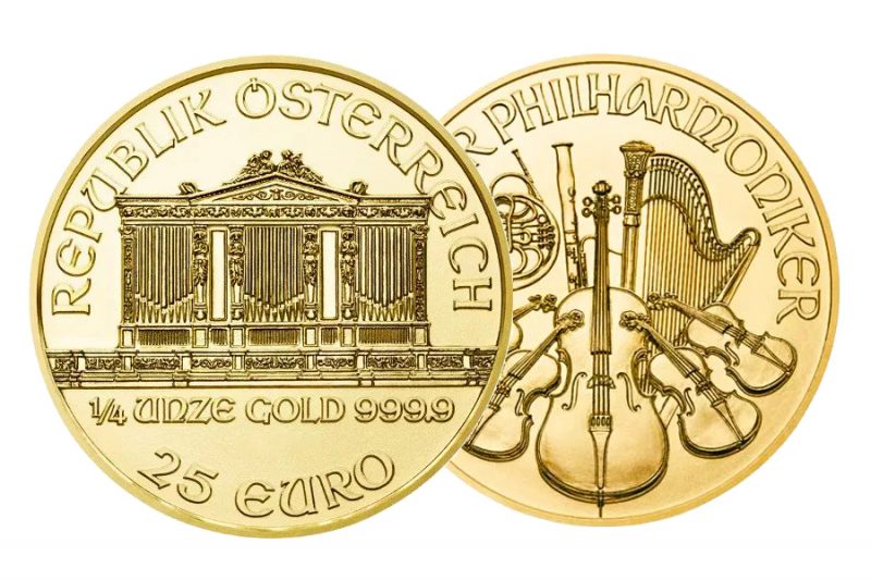 Gemischte Jahre – $ 25 Philharmonic Australia 1/4 Unze Gemischte Jahre – $ 25 Philharmonic Australia 1/4 Unze
