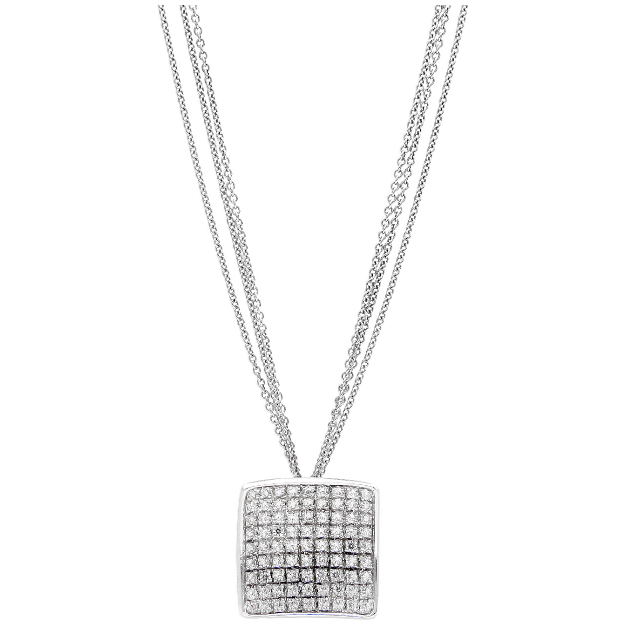 Collana con ciondolo e zirconi