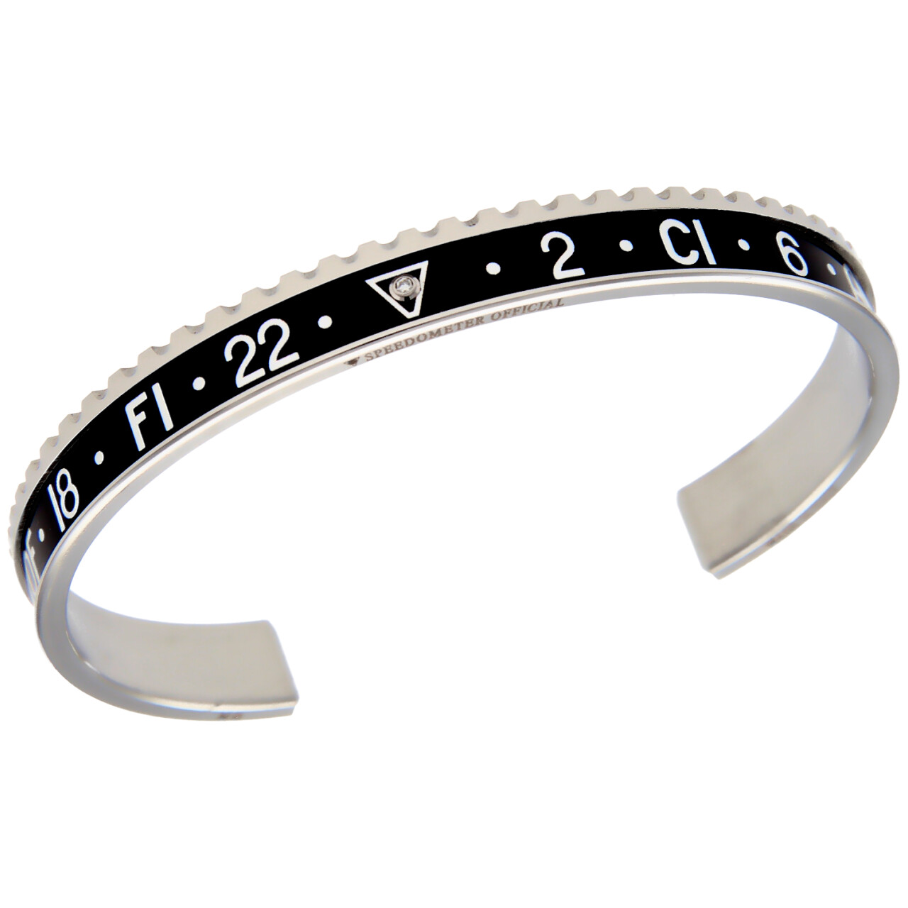 Steel ghiera dualtime black con diamante
