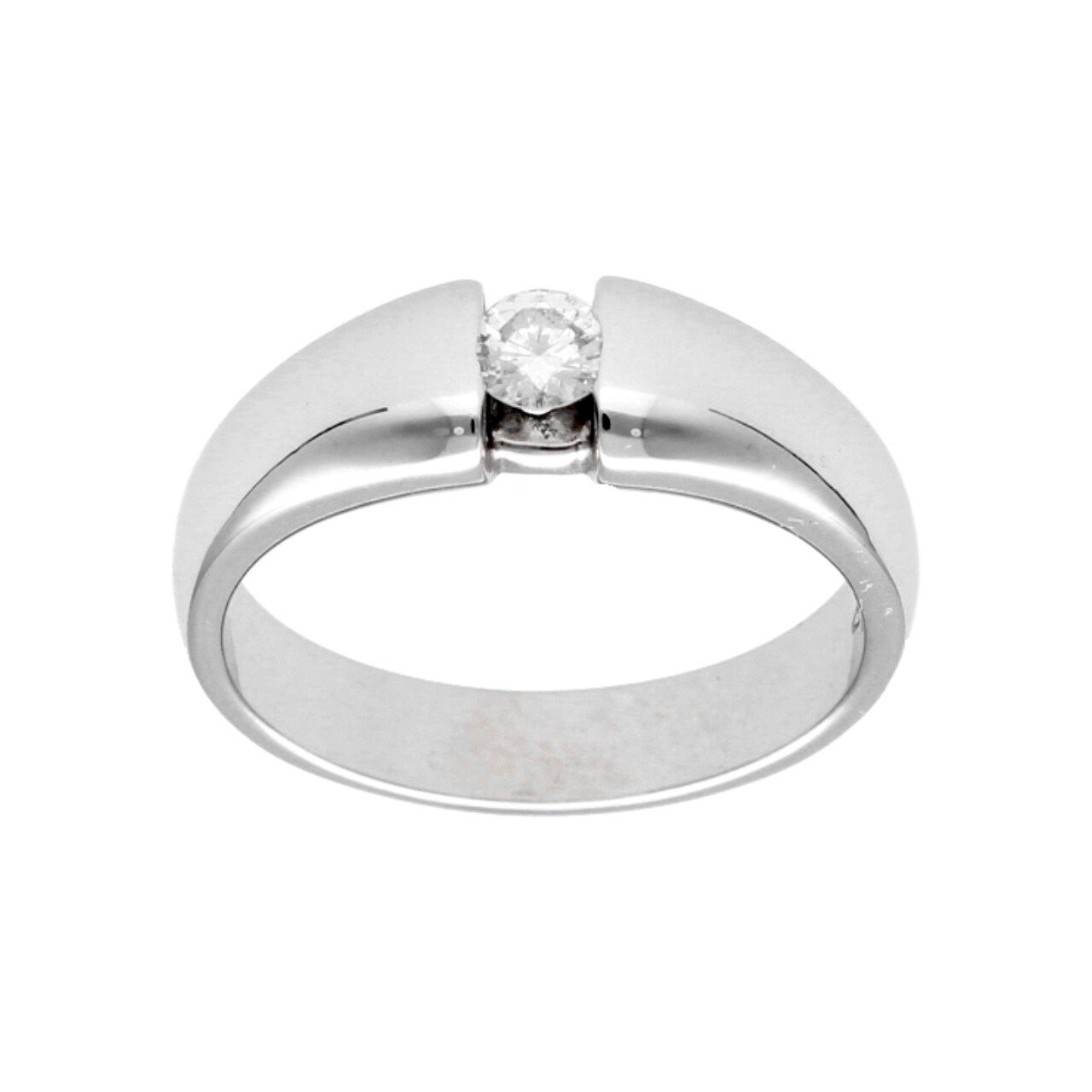 Weißgold Ring mit Natürliche Diamant 0,30 ct