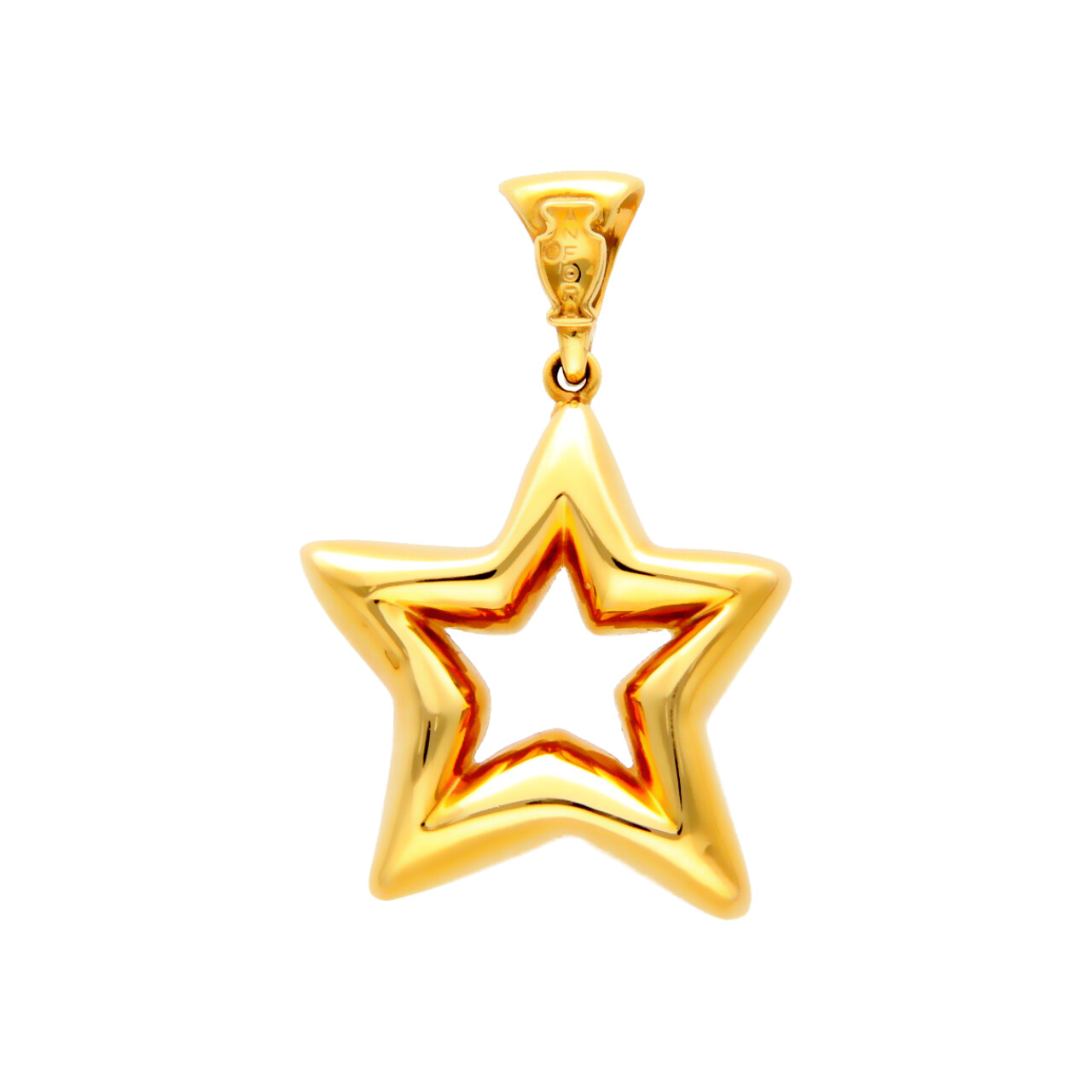 Ciondolo stella Anfora oro giallo