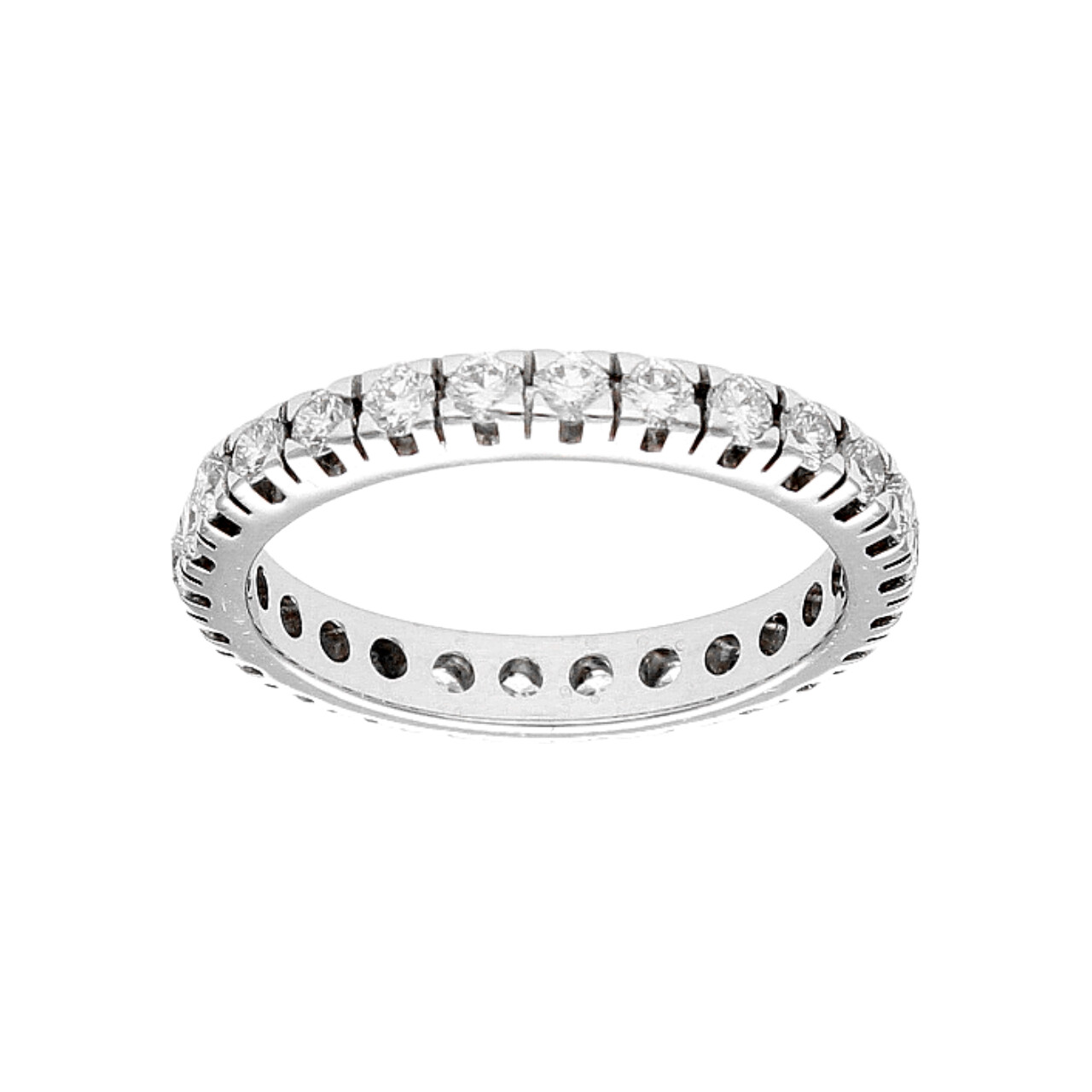 Eternity Ring aus Weißgold mit Diamanten