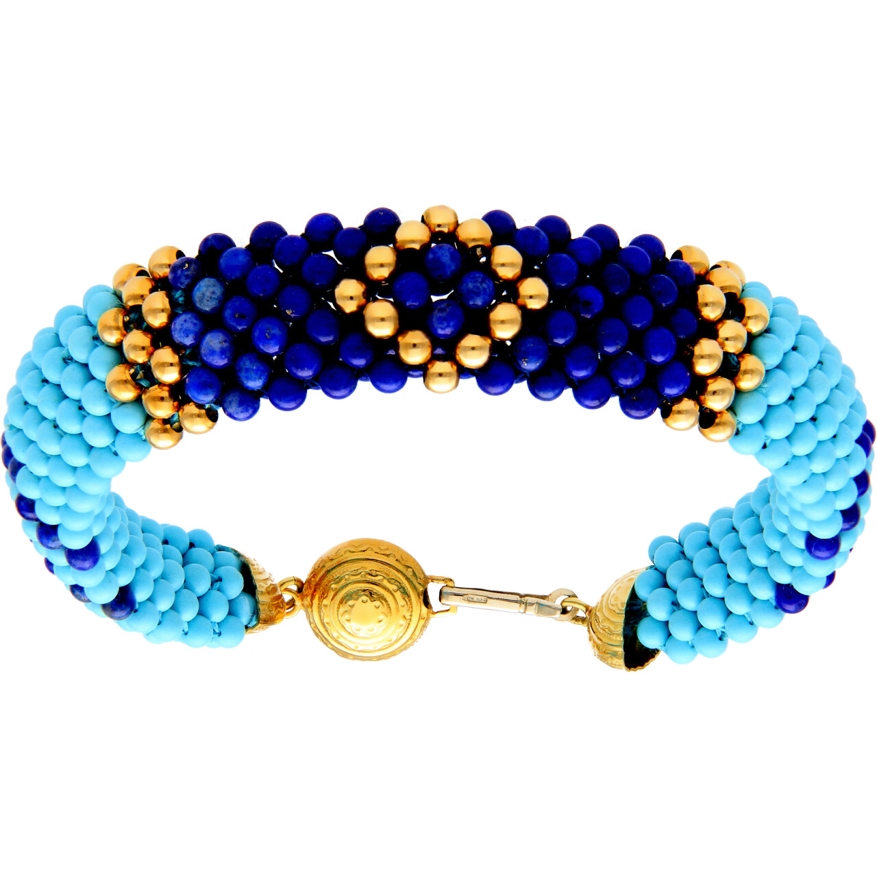 Ethnische Armband mit Gelbgold Verschluss