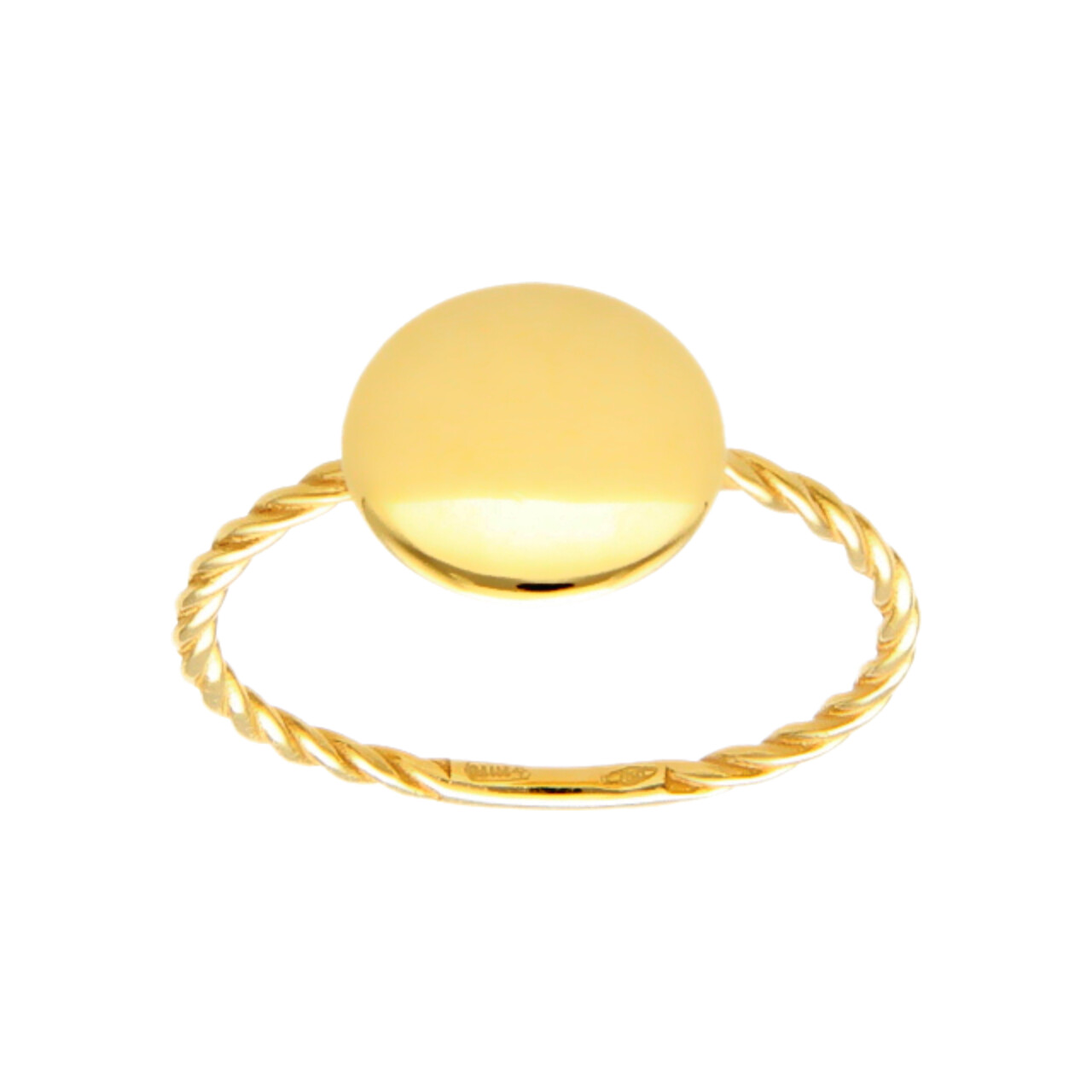 Anello intrecciato oro giallo