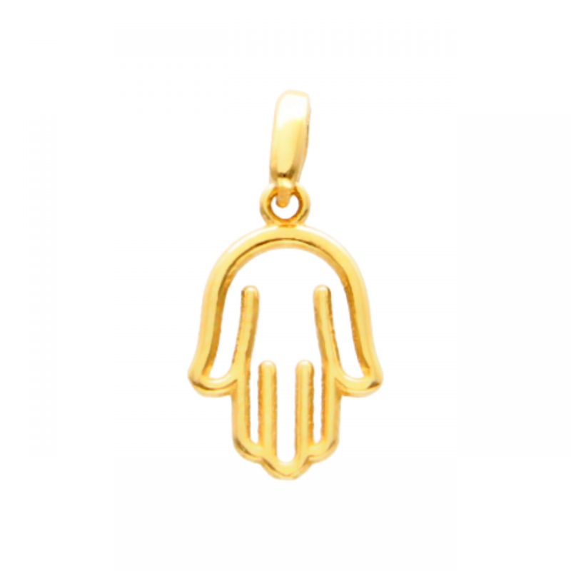 Pendant Hand of Fatima yellow gold