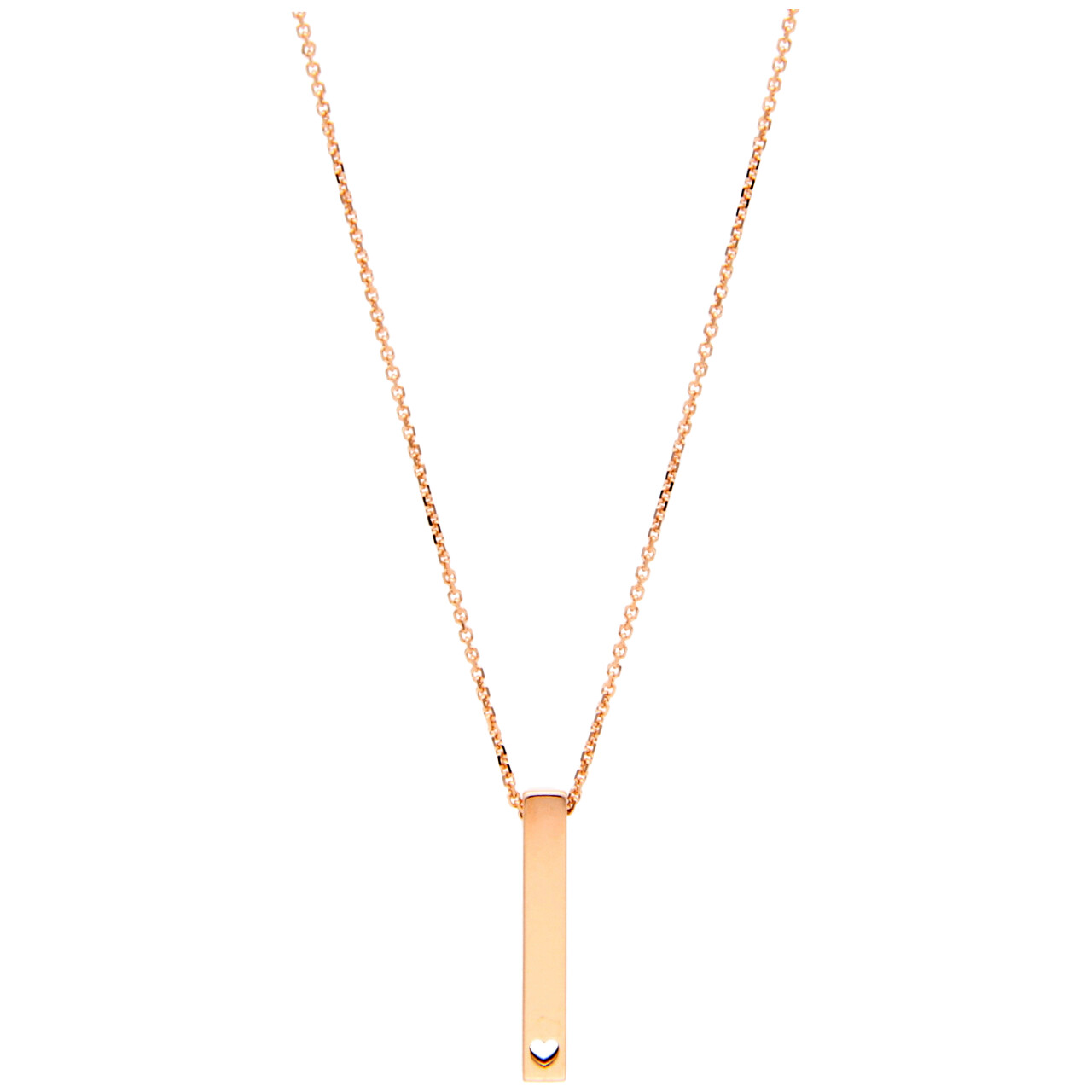 Roségold Liebe Halskette