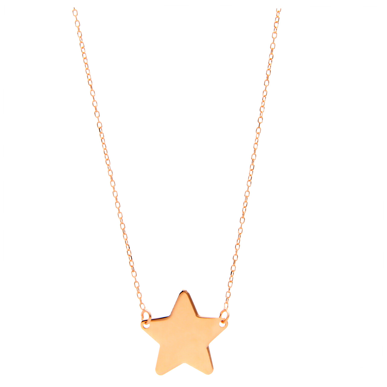 Rose Gold Necklace with Star Pendant