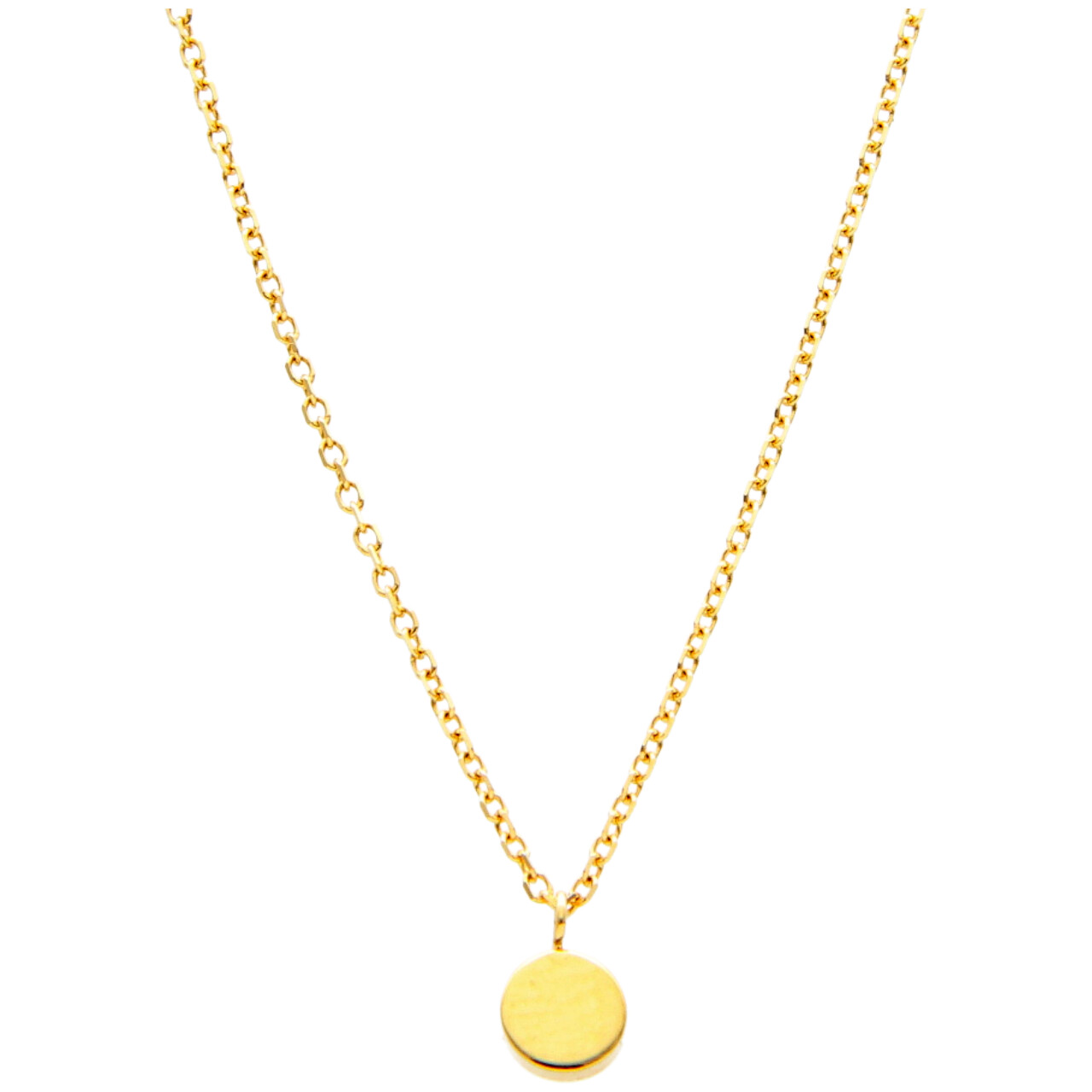 Collana con bottoncino oro giallo