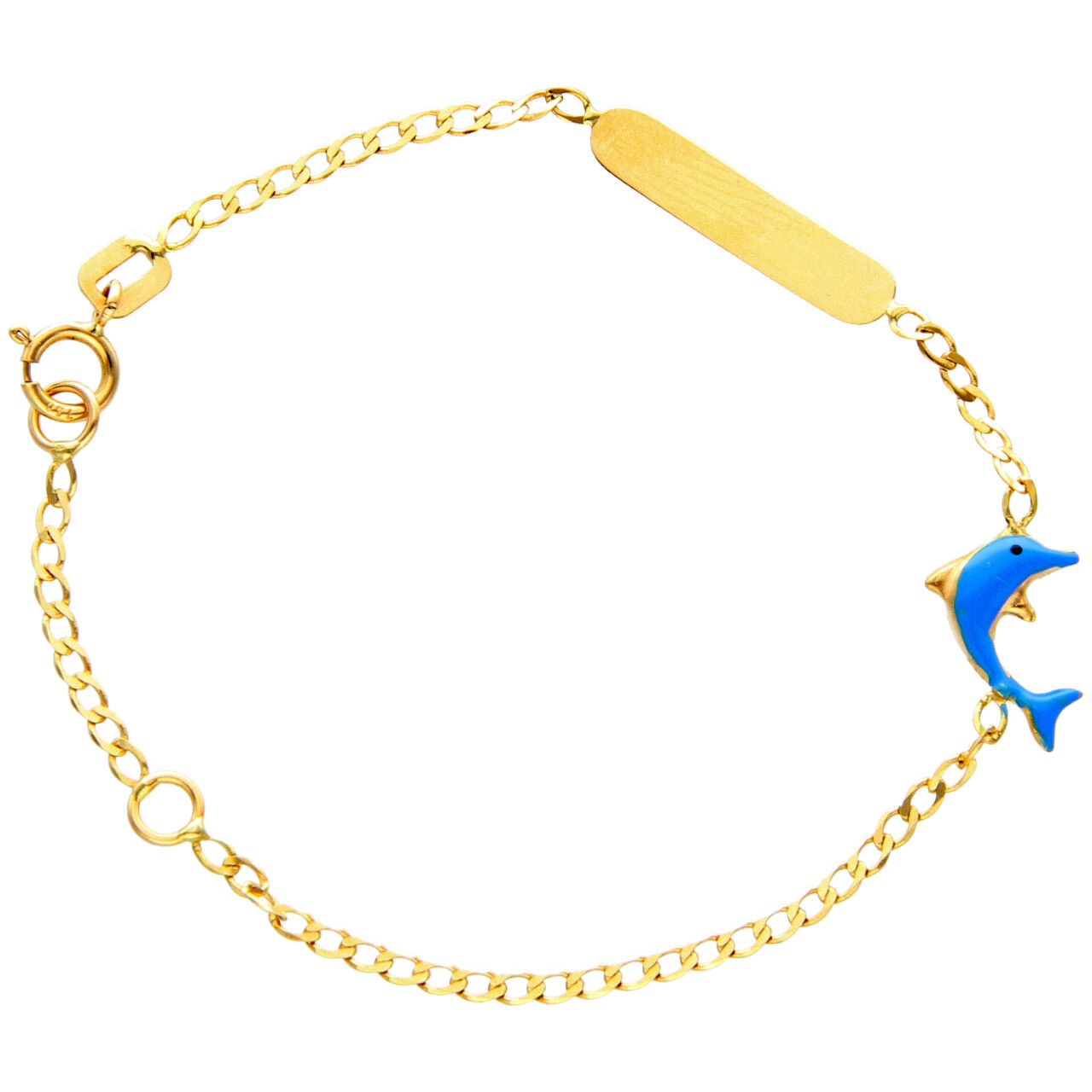 Gelbgold Armband mit Delfin
