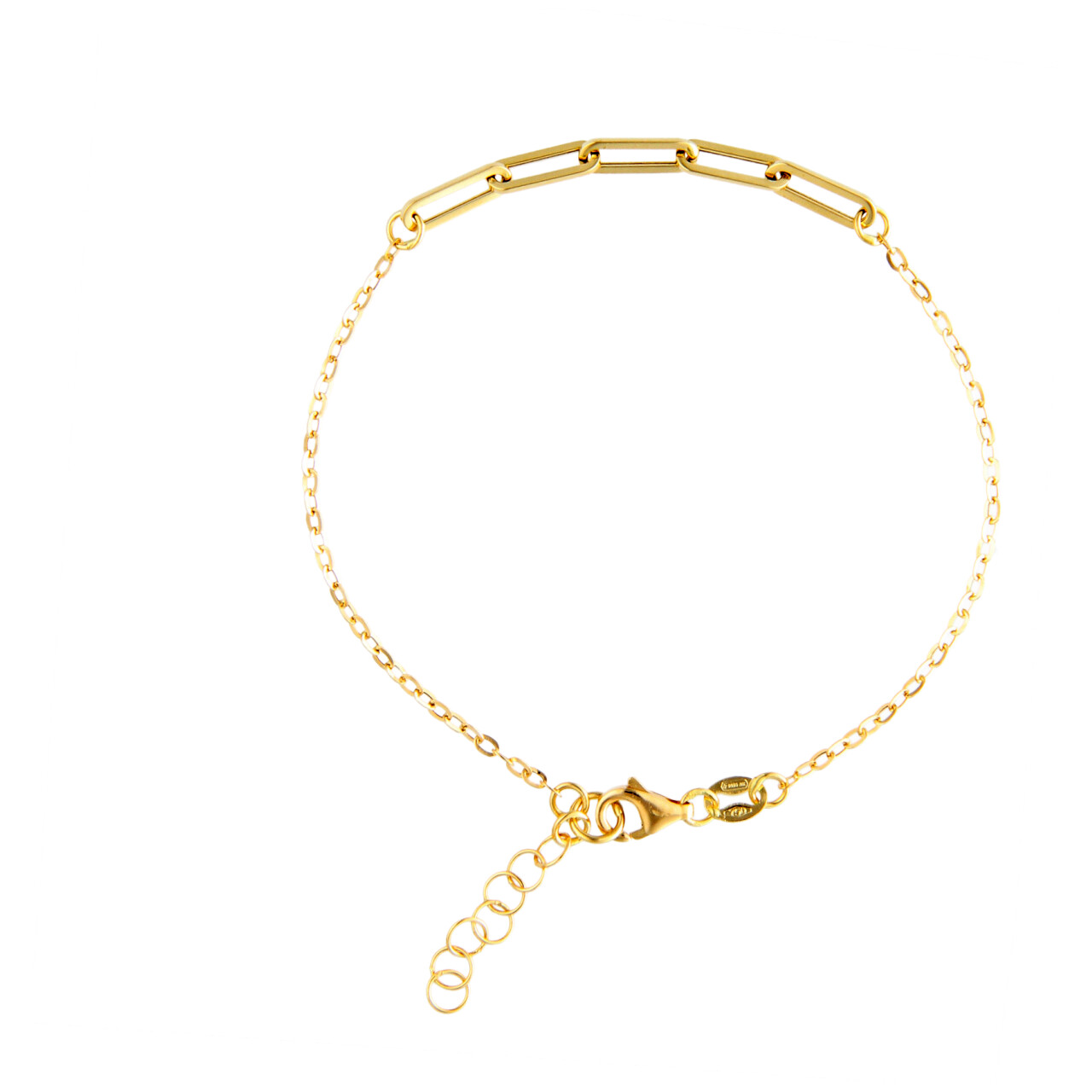 Yellow gold bracelet lineal