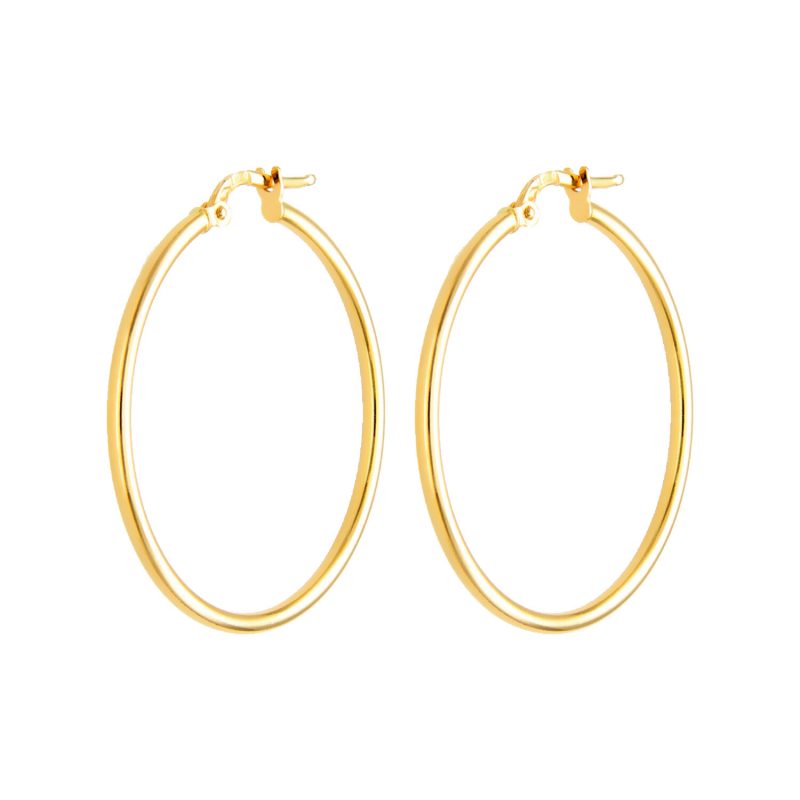 Hoop Earrings yellow gold D30