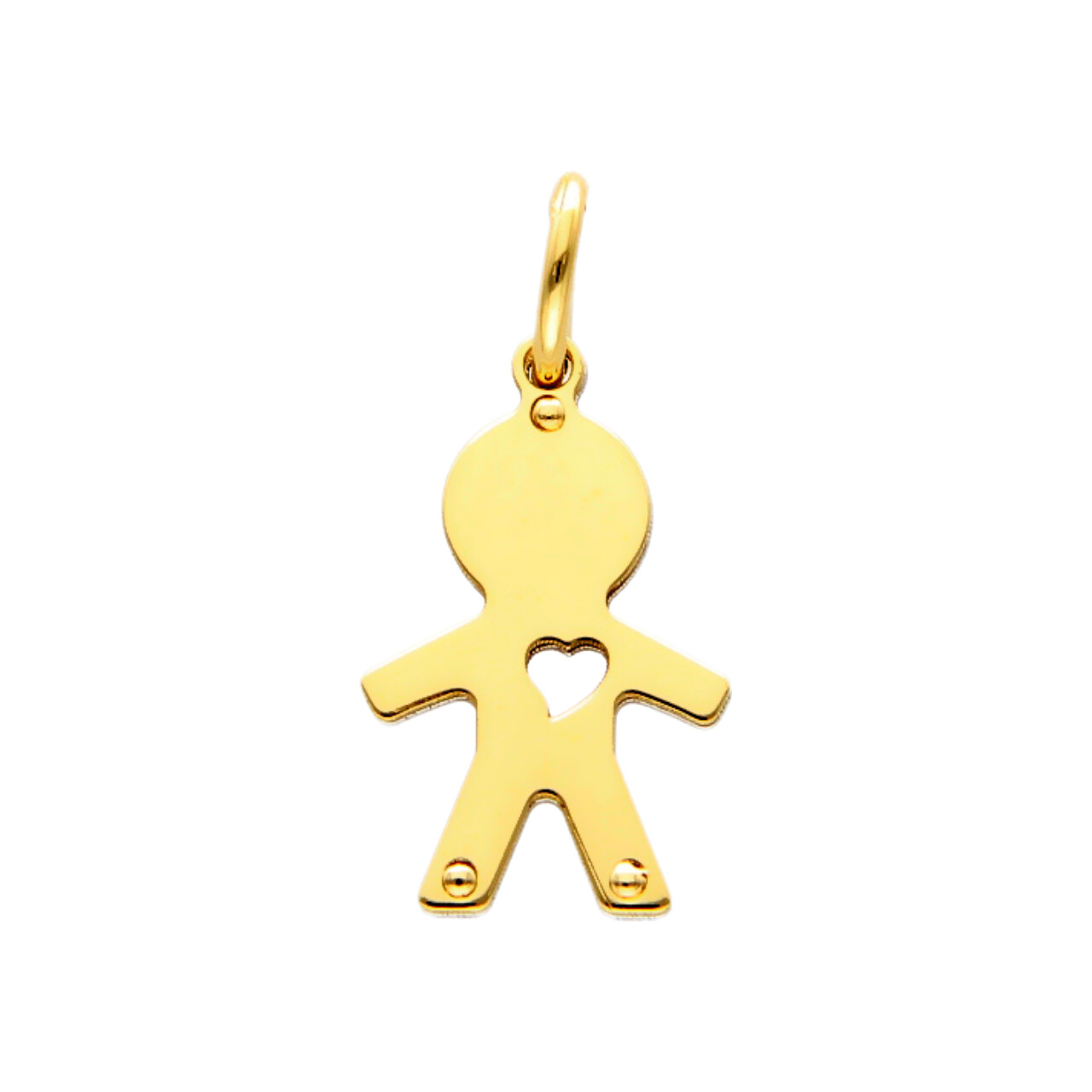 Ciondolo Bimbo oro giallo e bianco