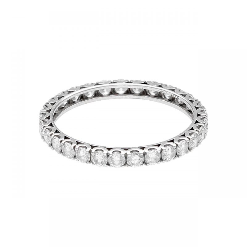 Eternity ring white gold with diamonds 1.17 ct VS1-G