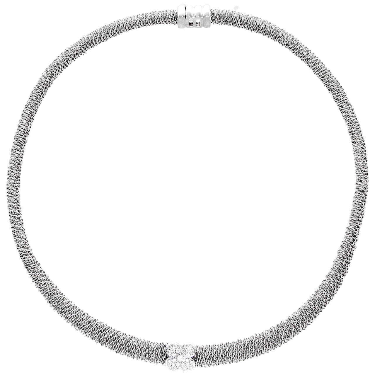 Collier Bianchi in oro bianco con Diamanti 0,25 ct