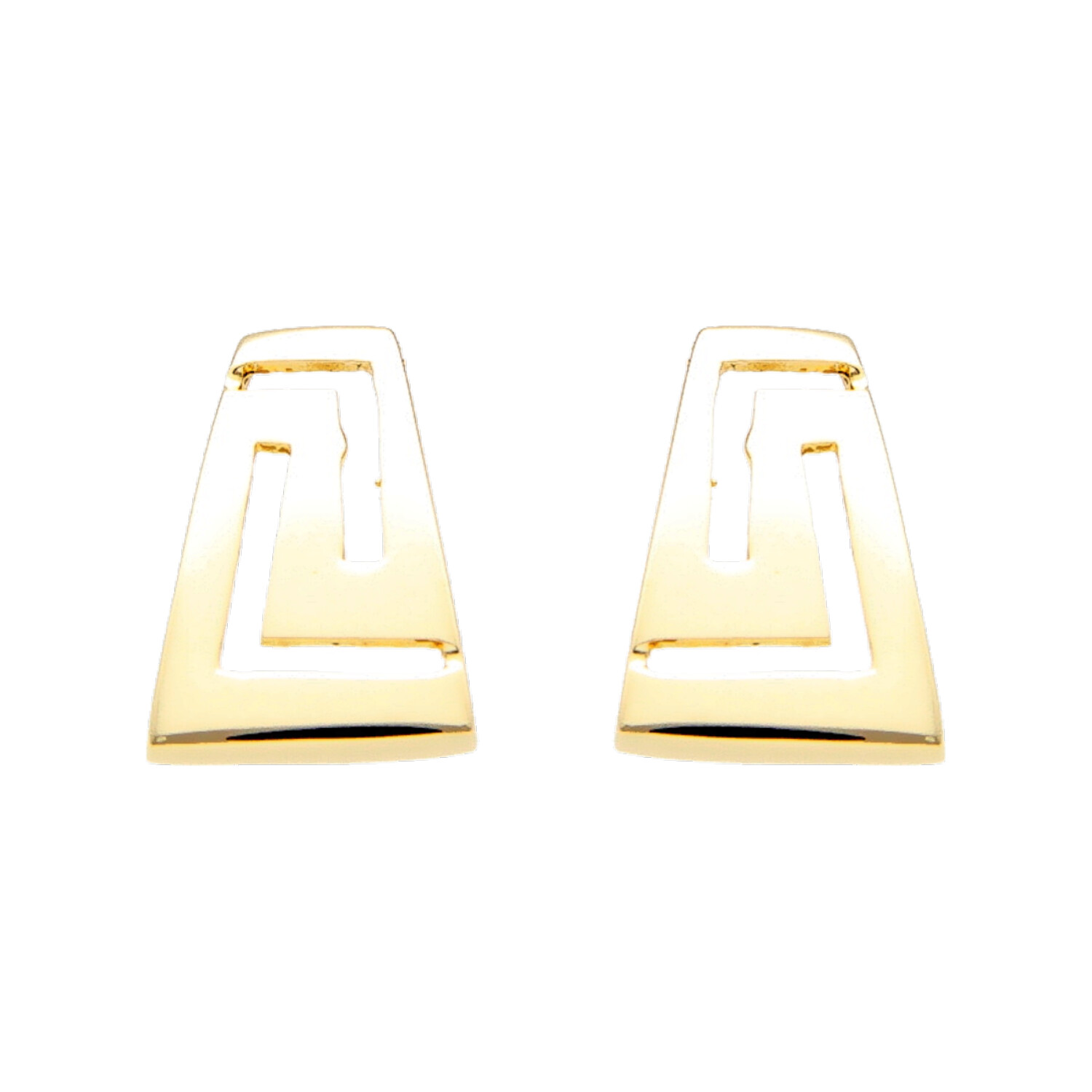 Moderne Gelbgold-Ohrringe
