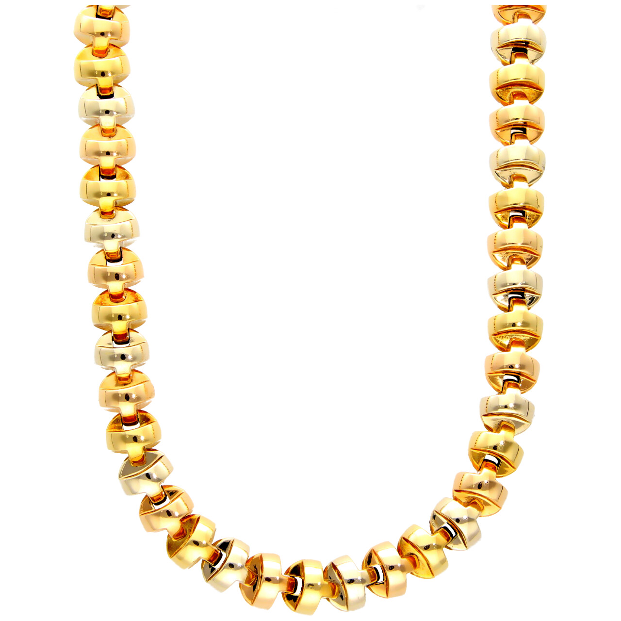 Barakà Collier aus Weiß- Rosè und Gelbgold