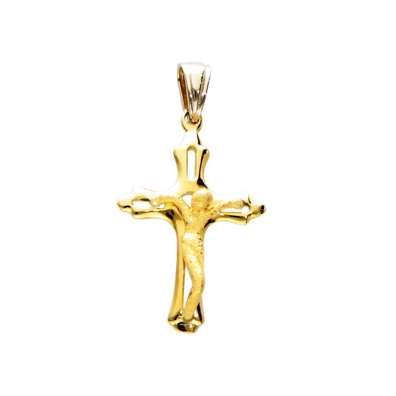 Cross pendant yellow gold