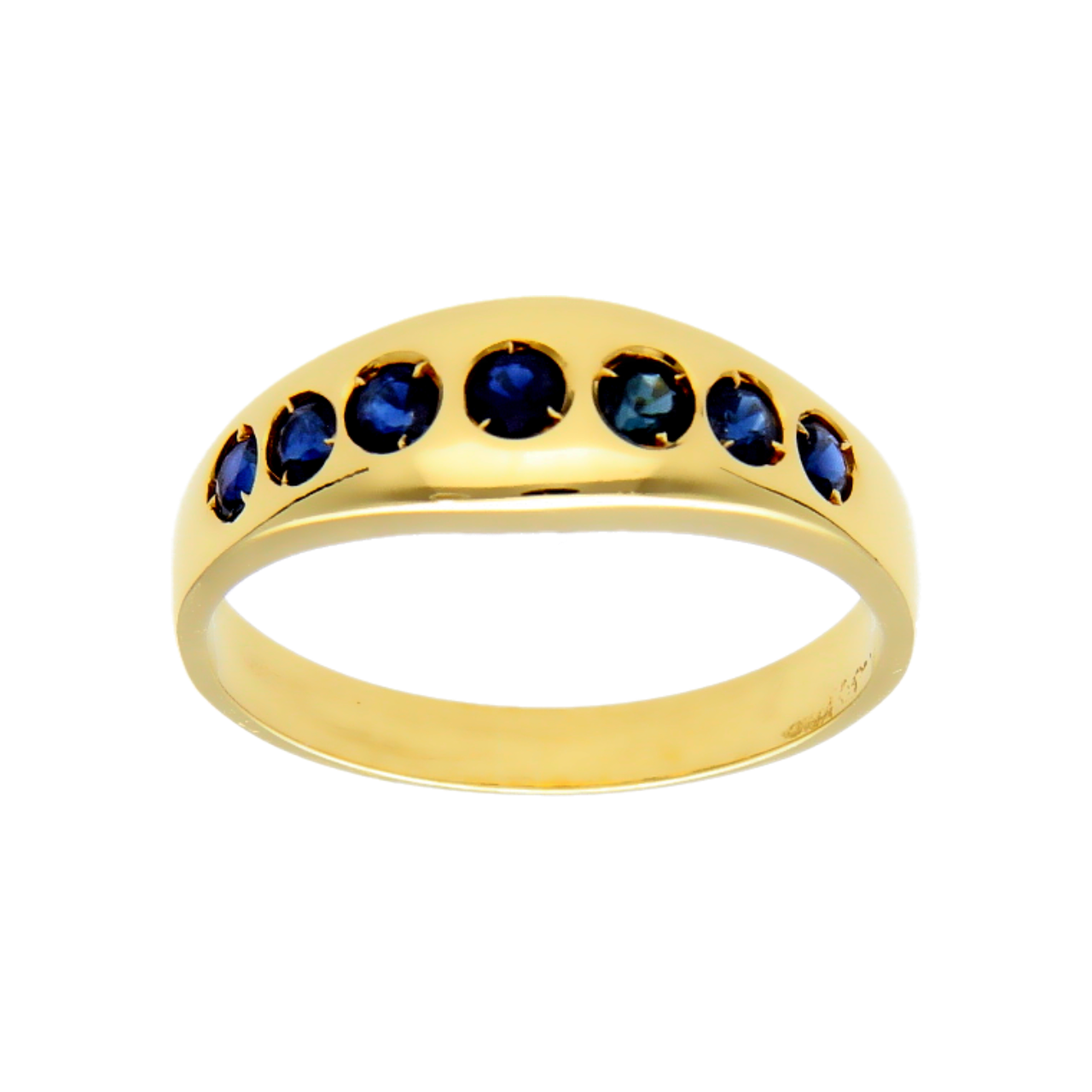 Anello oro giallo con Zaffiri