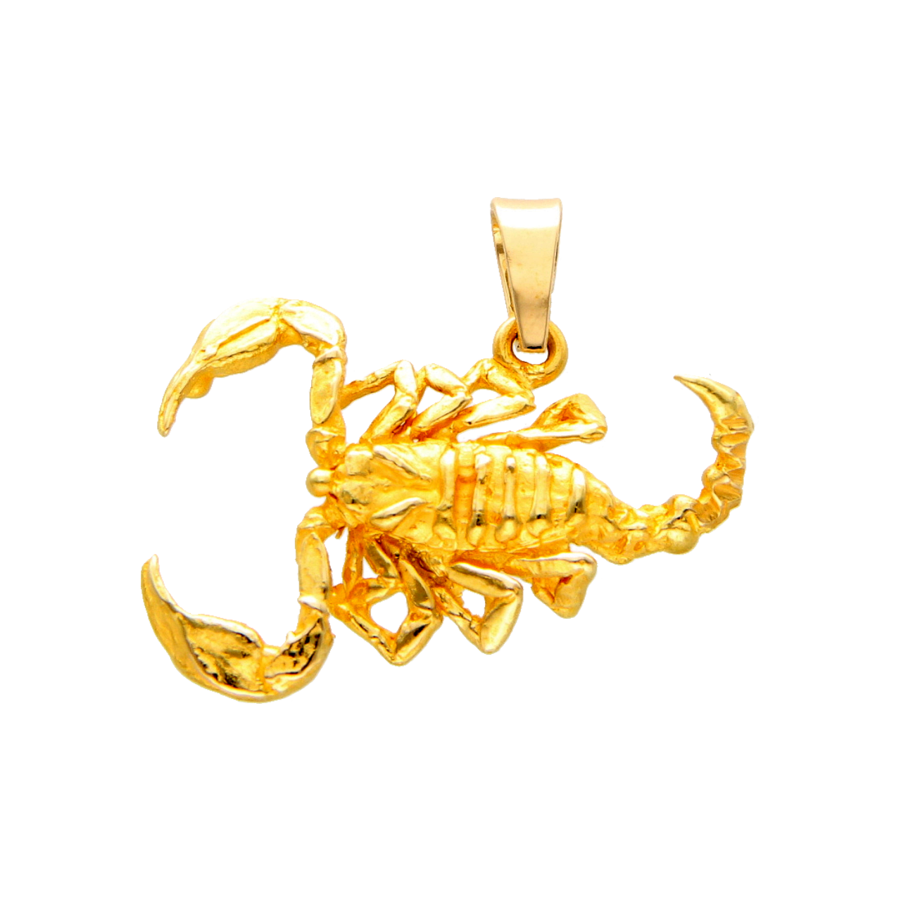 Ciondolo scorpione oro giallo artigianale