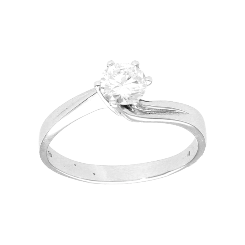 Weißgold Ring mit Diamanten 0,70 ct.