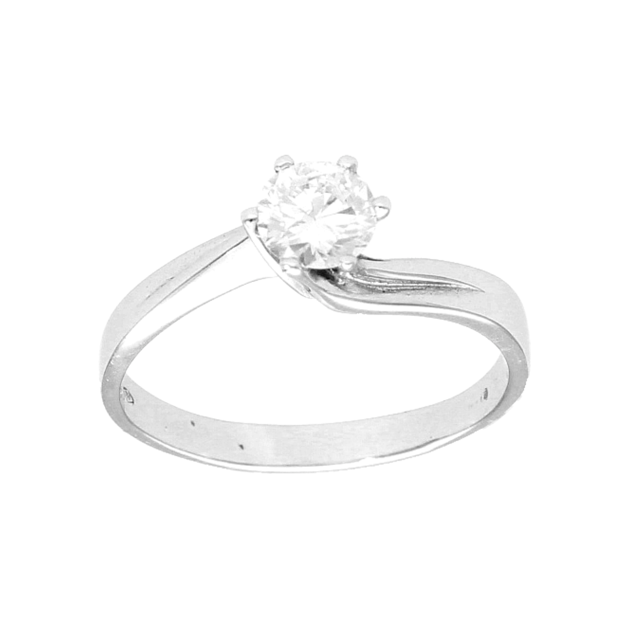 Anello oro bianco con Diamanti ct. 0,70