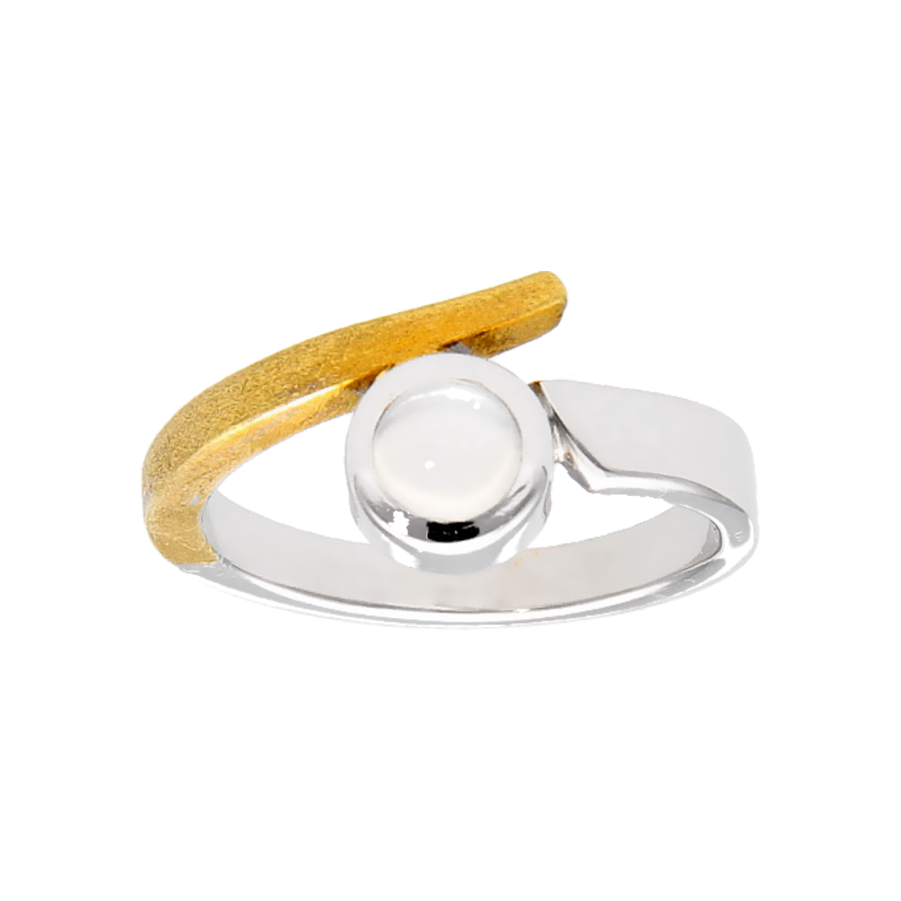 Anello due ori con Pietra di Luna