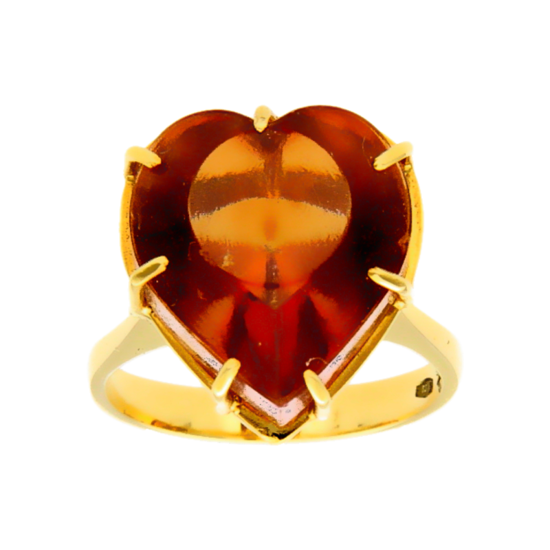 Gelbgold Ring mit Herz