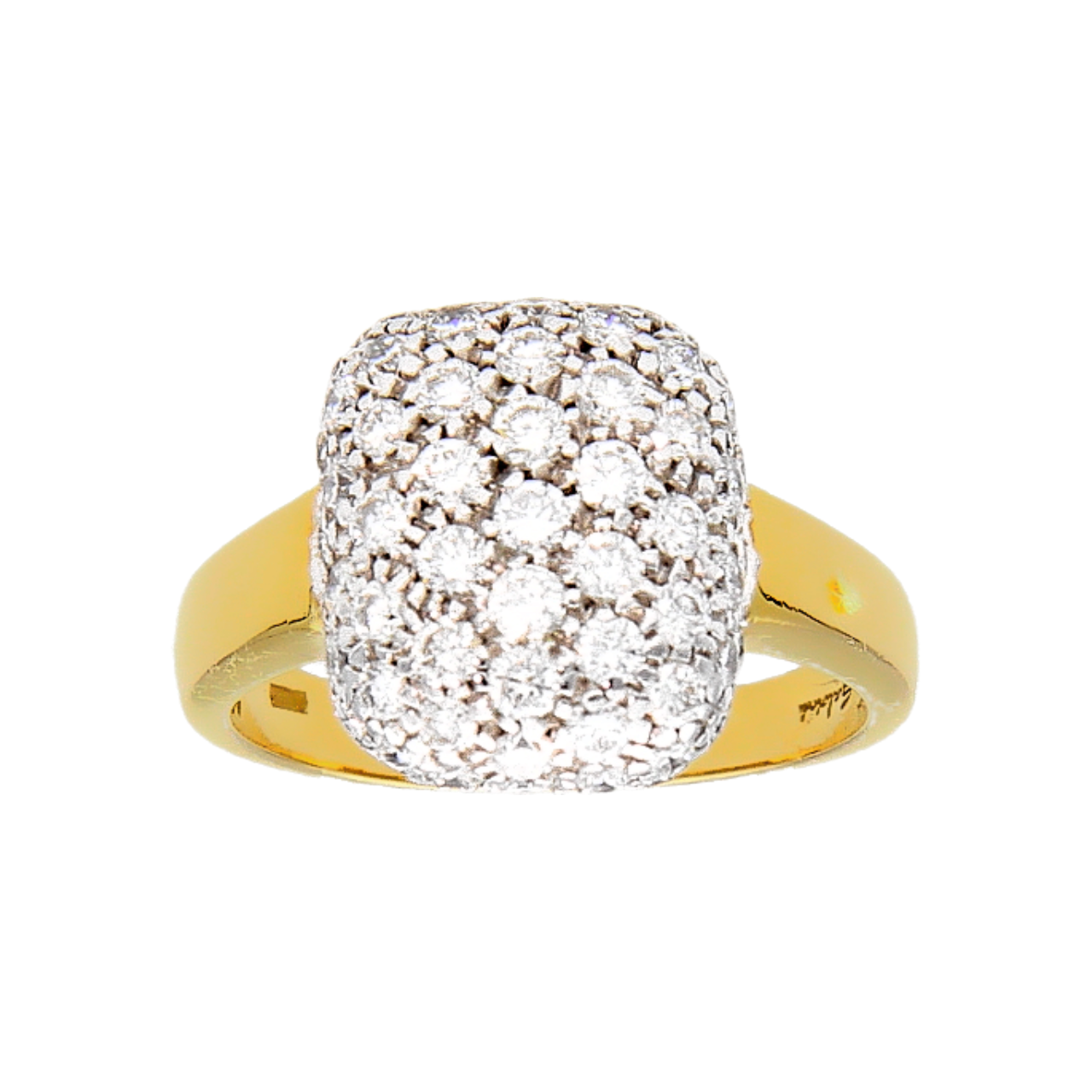 Salvini Ring aus Gelb- und Weißgold mit Diamanten ct 1.96