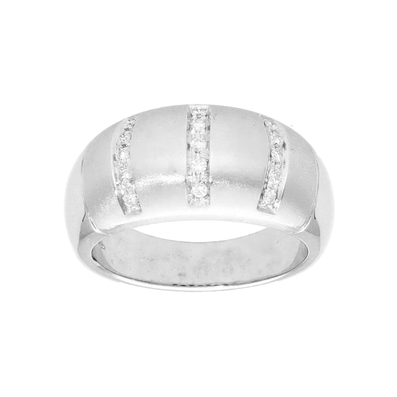 Anello oro bianco con Diamanti 0,22 ct