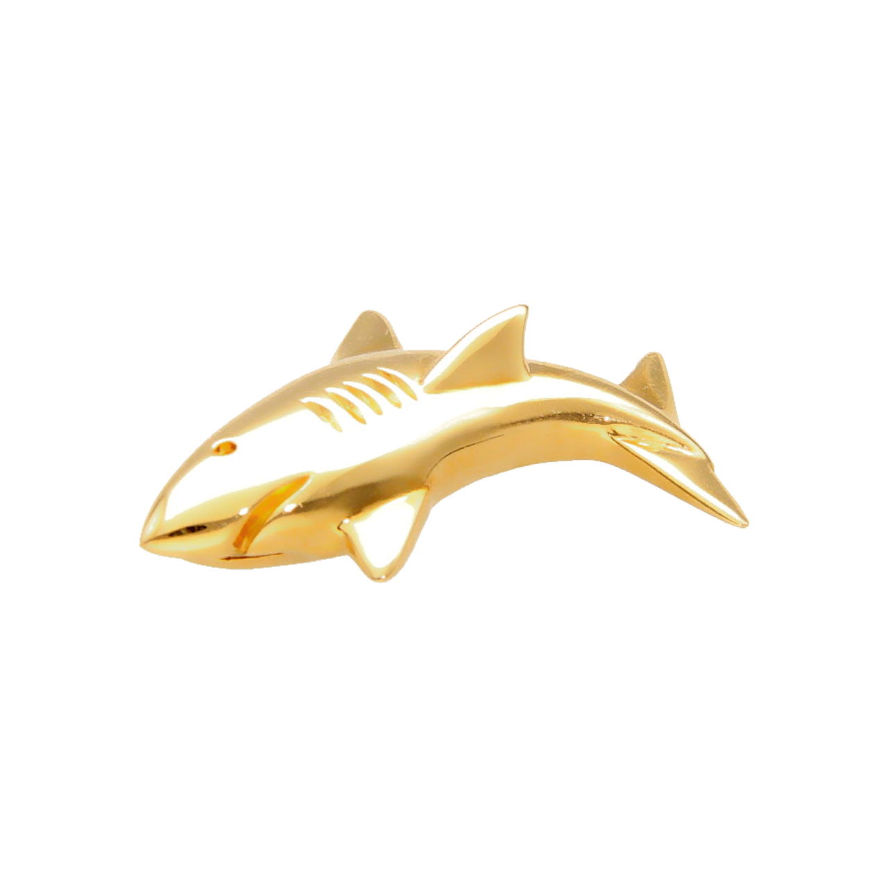 Colgante tiburón de oro amarillo