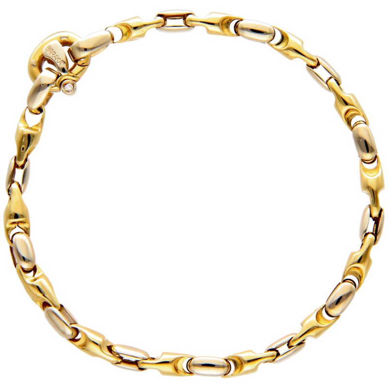Barak bracelet yellow gold with diamond ct 0.03