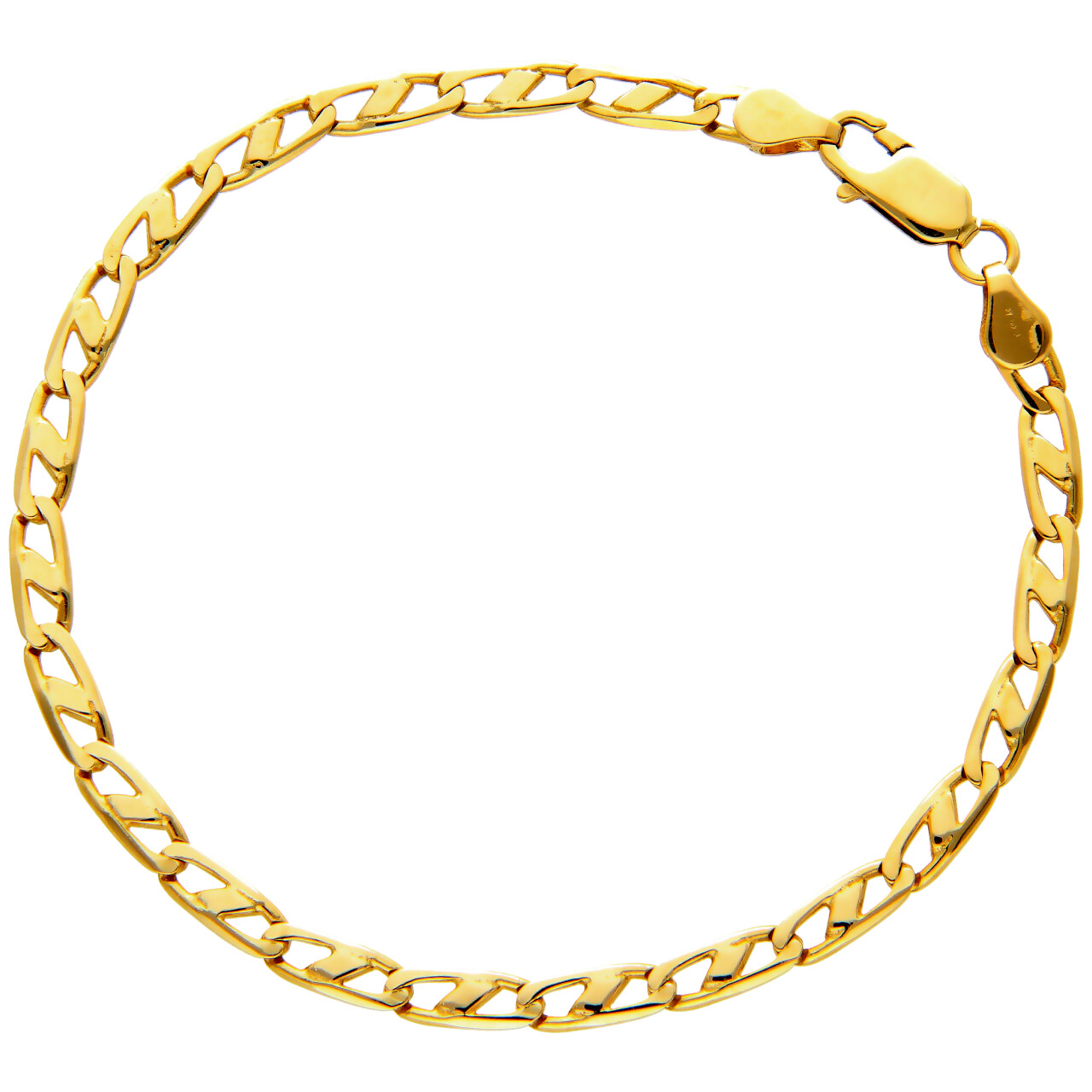Yellow gold bracelet 22.5 cm