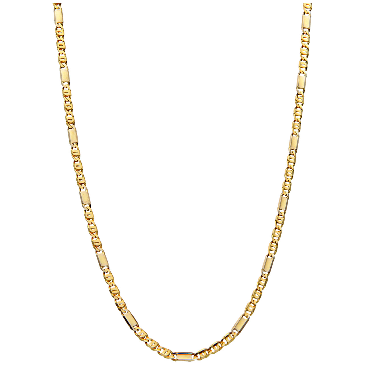 Modern yellow gold necklace