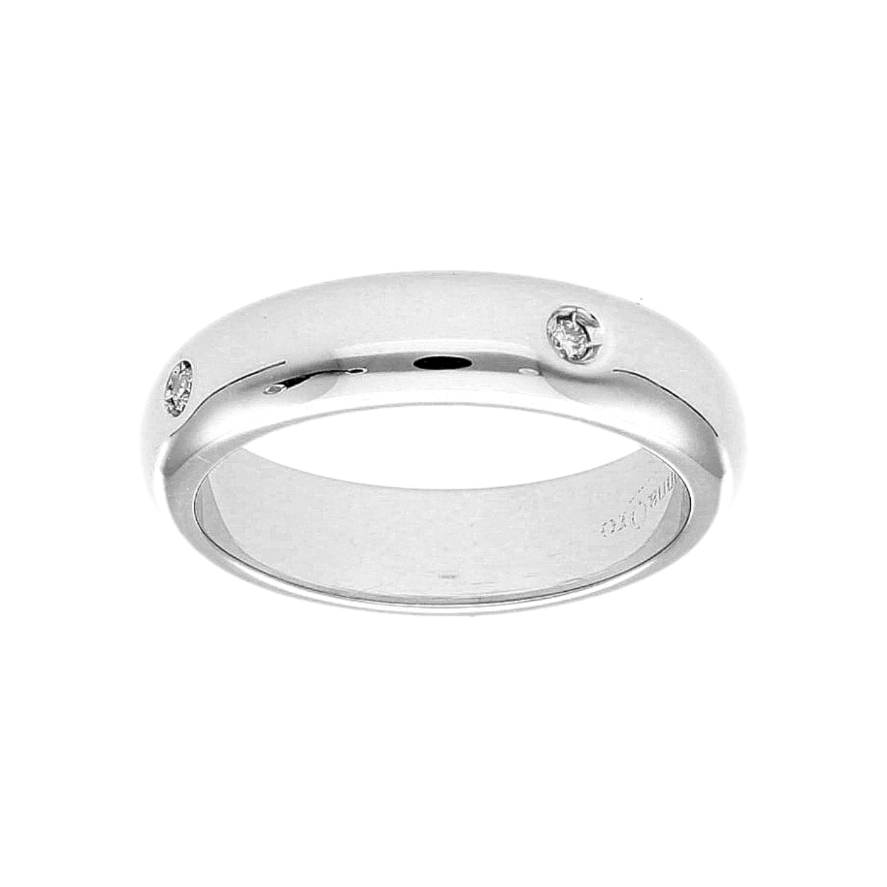White gold ring with 0.08 ct diamonds