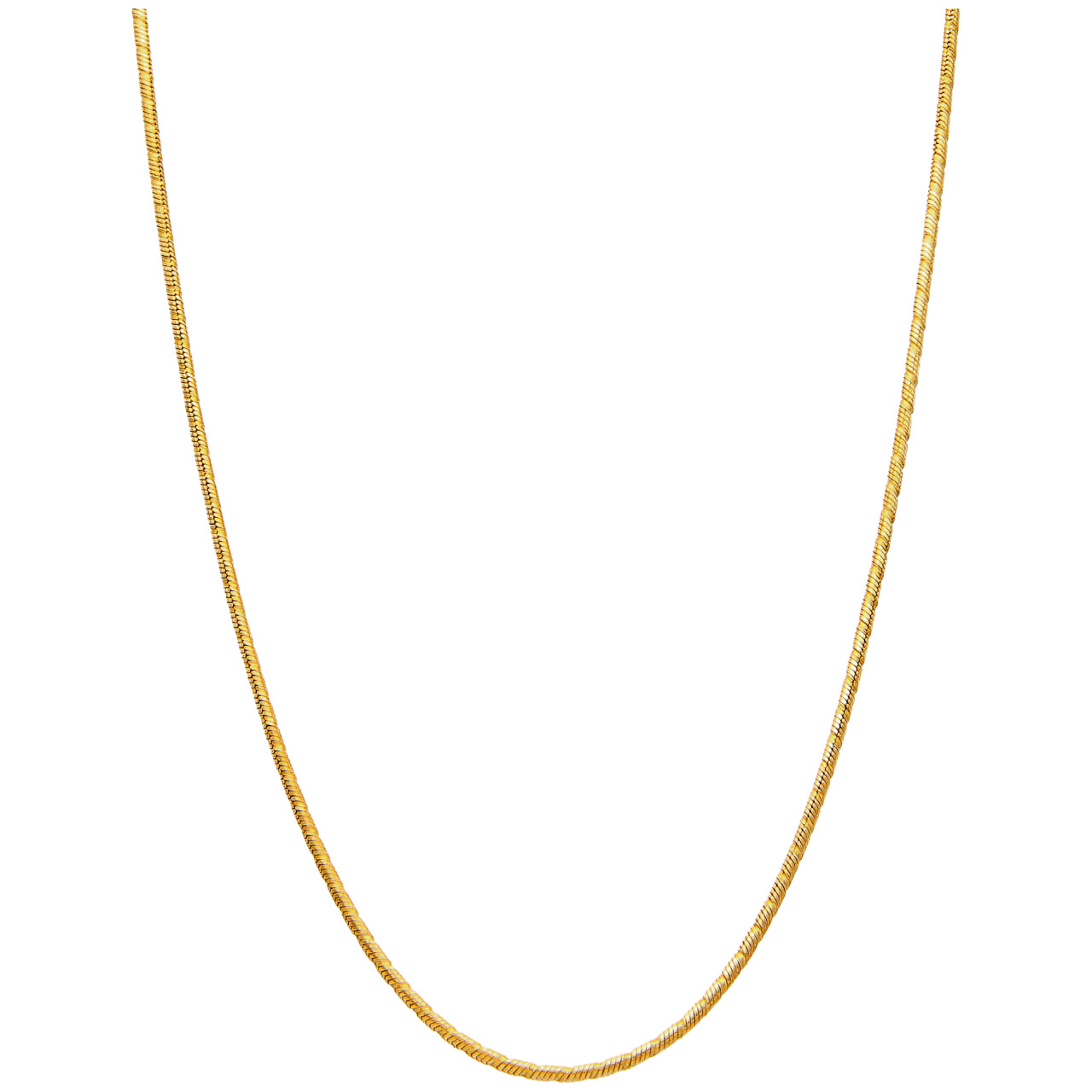 Yellow gold necklace 44.5 cm