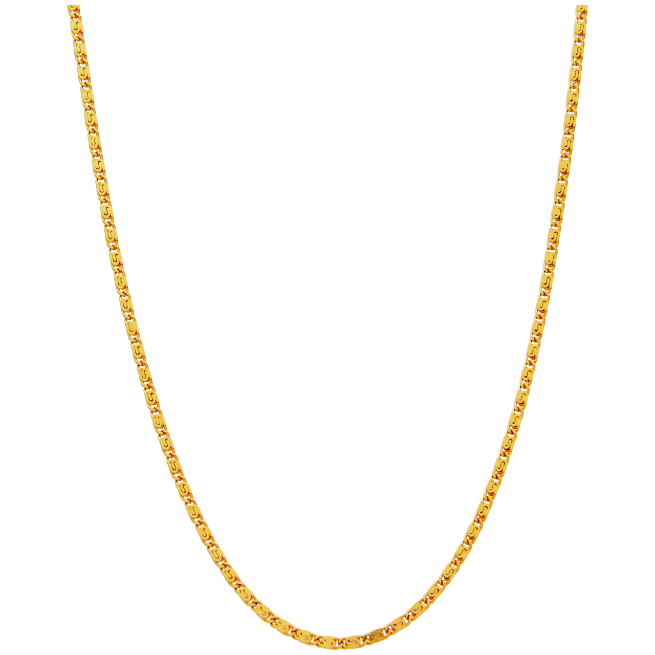 Yellow gold necklace 45 cm.