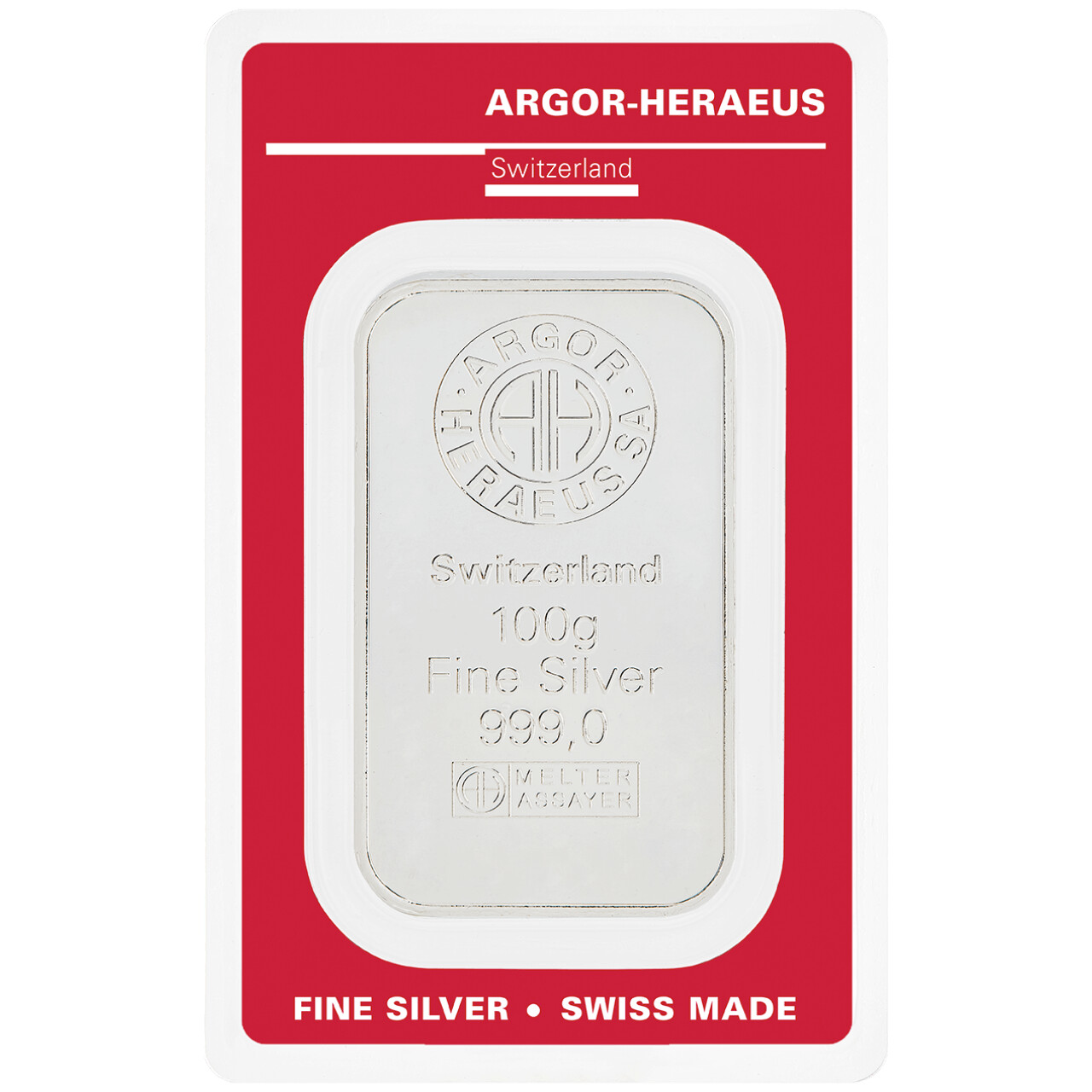 Silver bar 100 gr. ARGOR