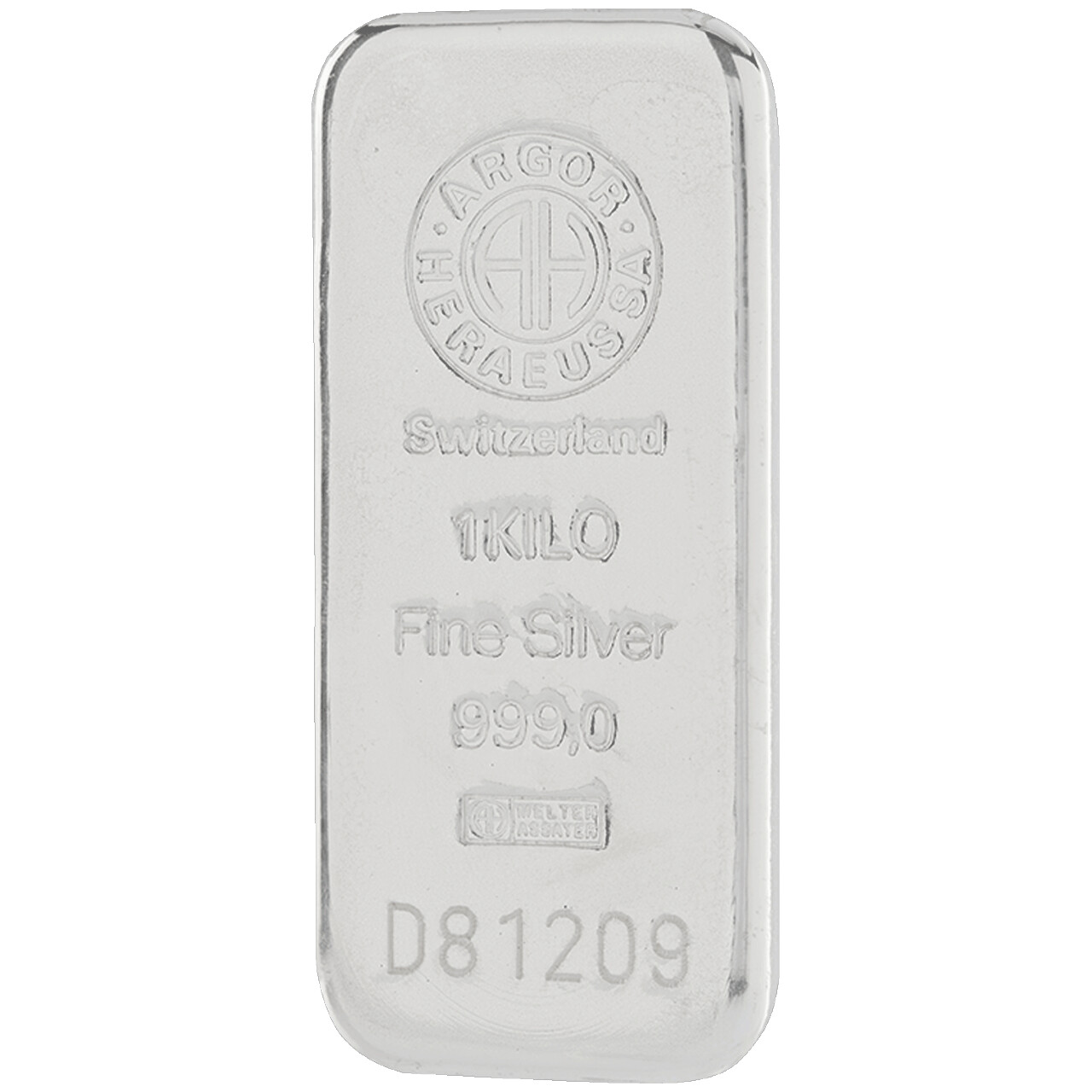 Silver bar 1 Kg. ARGOR