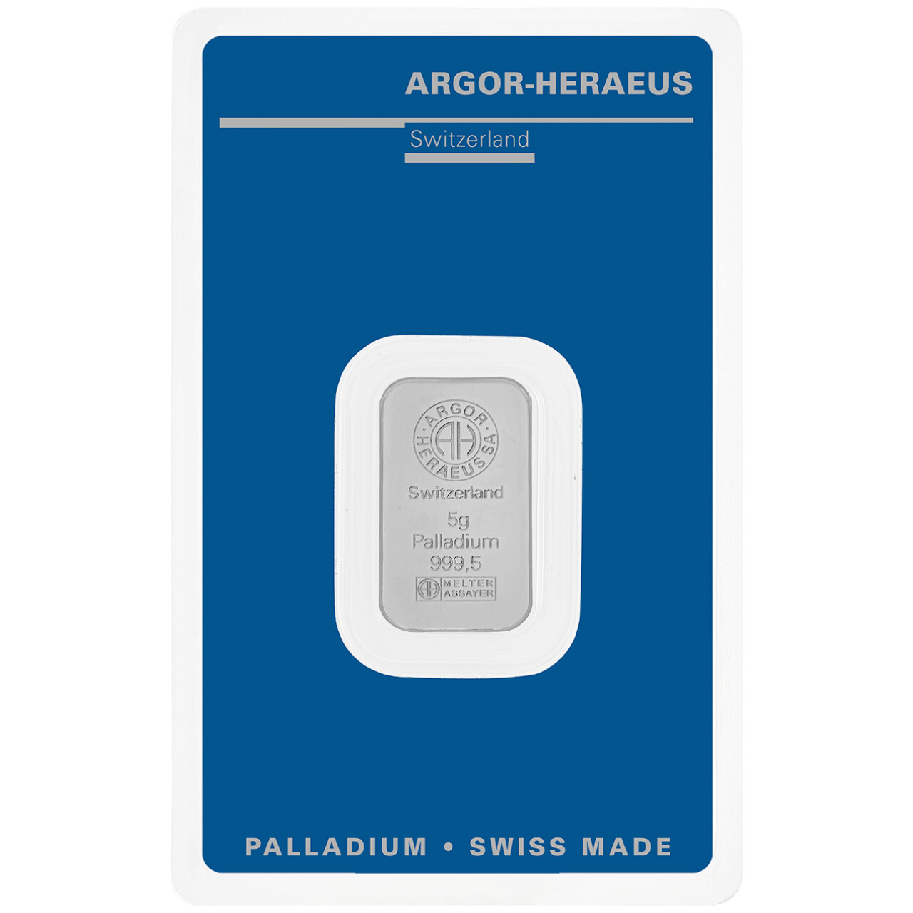Palladium bar 5 gr. ARGOR