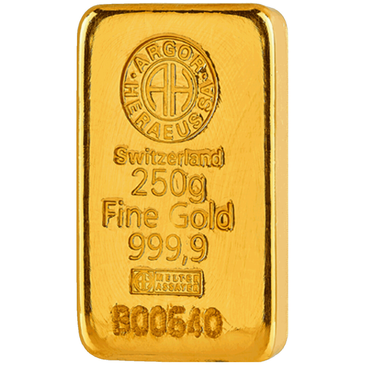 Gold bar 250 gr. ARGOR LBMA
