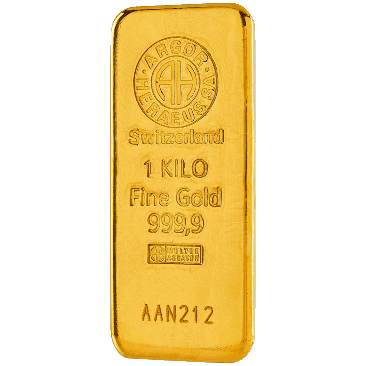 Gold bar 1 Kg. ARGOR LBMA